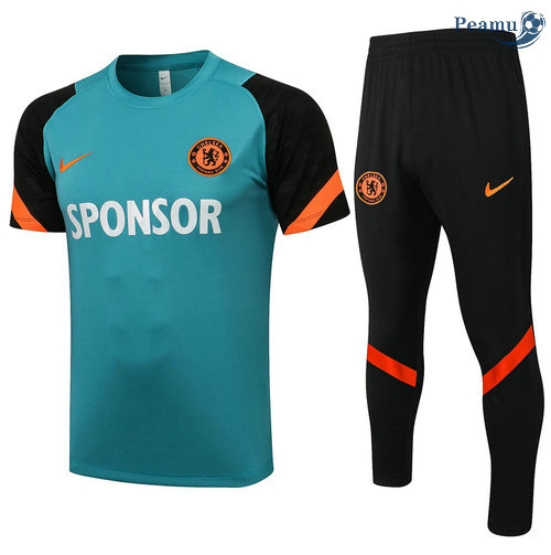 Kit Maglia Formazione Chelsea + Pantalonii Erba verde 2021-2022