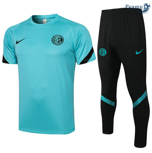 Kit Maglia Formazione Inter Milan + Pantalonii Vert 2021-2022
