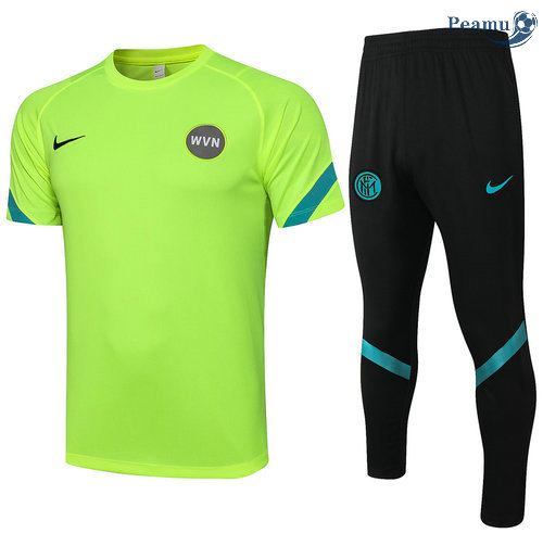 Kit Maglia Formazione Inter Milan + Pantalonii Verde chiaro 2021-2022