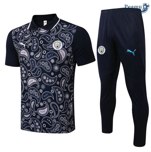 Kit Maglia Formazione POLO + Pantalonii Blu Navy 2021-2022