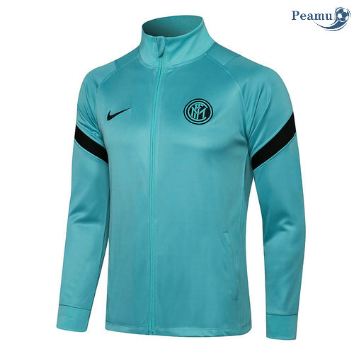Giacca Calcio Inter Milan Vert Collo rotondo 2021-2022