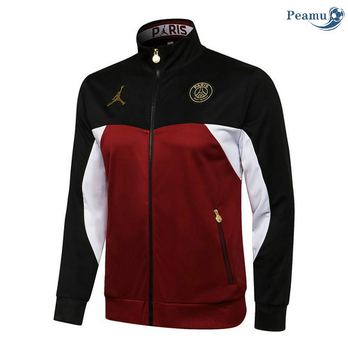 Giacca Calcio PSG Jordan Nero/Bordeaux 2021-2022