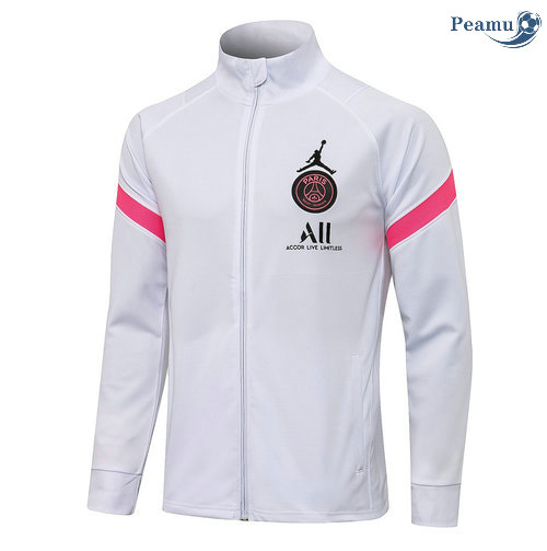 Giacca Calcio PSG Jordan Bianca 2021-2022