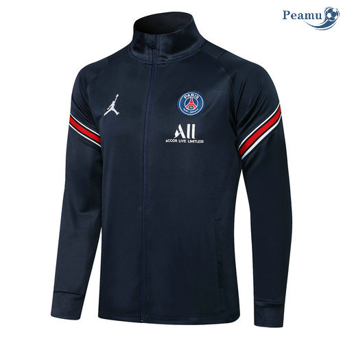 Giacca Calcio PSG Jordan Blu Navy 2021-2022