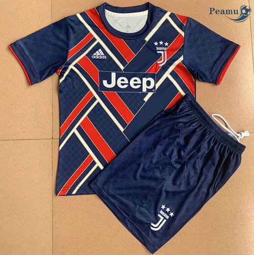 Maglia Calcio Juventus Bambino Blu /Rosso 2021-2022