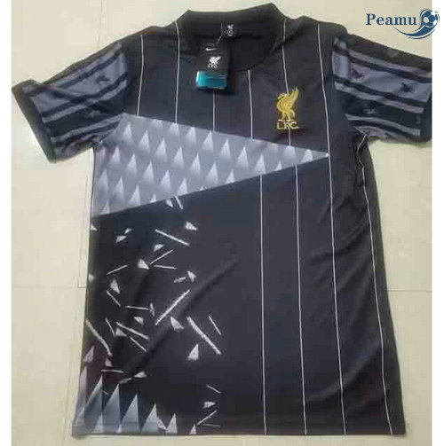 Maglia Calcio Liverpool Nero Formazione 2021-2022
