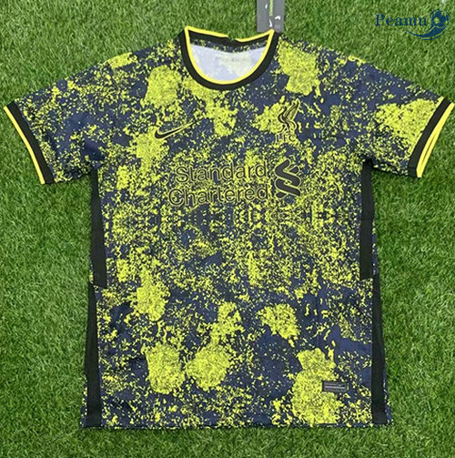 Maglia Calcio Liverpool Nero-Giallo 2021-2022