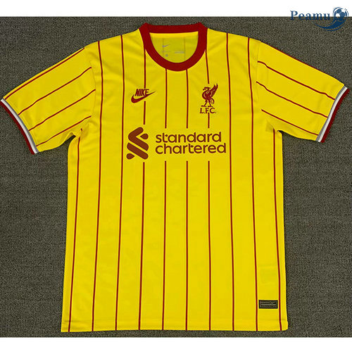 Maglia Calcio Liverpool Giallo 2021-2022