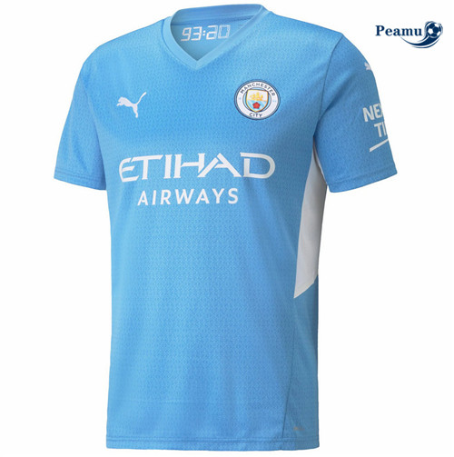 Maglia Calcio Manchester City Prima Blu 2021-2022