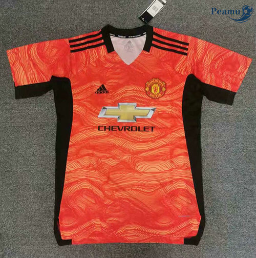Maglia Calcio Manchester United Arancia Pre-Match Formazione 2021-2022