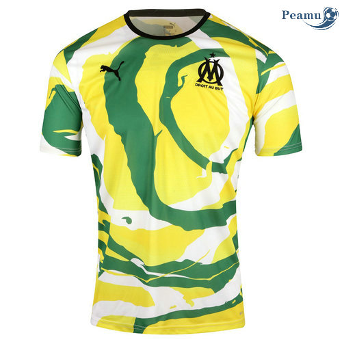 Maglia Calcio Marsiglia OM Africa 2021-2022 Collectors Giallo/Vert 2021-2022