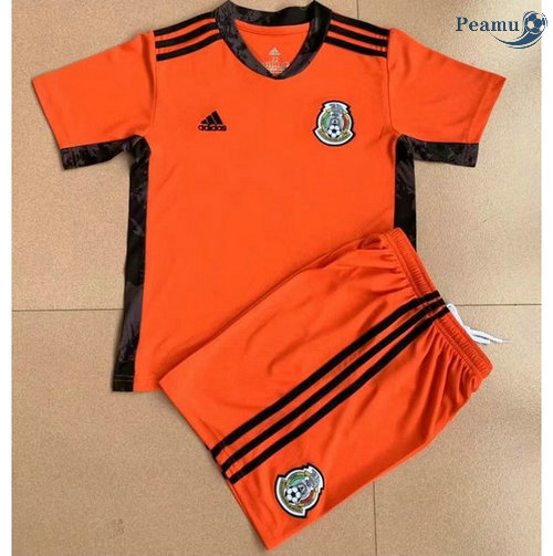 Maglia Calcio Messico Bambino Portiere Arancia 2021-2022