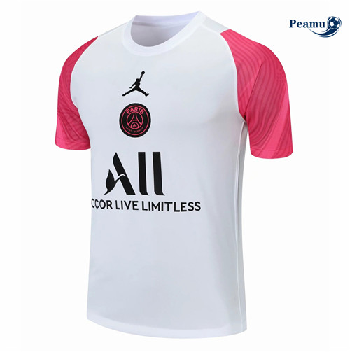 Maglia Calcio Paris PSG Formazione Rosa/Bianca 2021-2022
