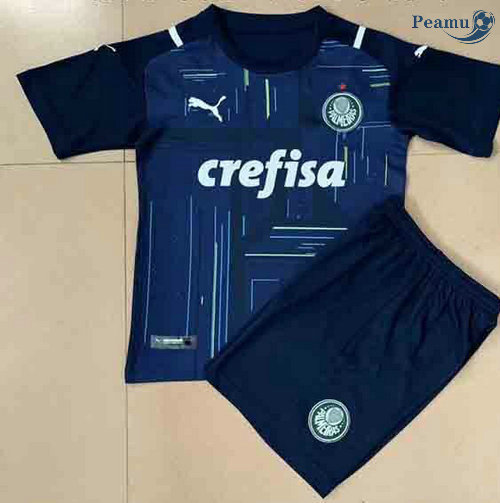 Maglia Calcio Palmeiras Bambino Portiere Blu 2021-2022