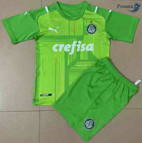 Maglia Calcio Palmeiras Bambino Portiere Vert 2021-2022
