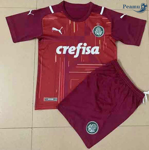 Maglia Calcio Palmeiras Bambino Portiere Rosso 2021-2022