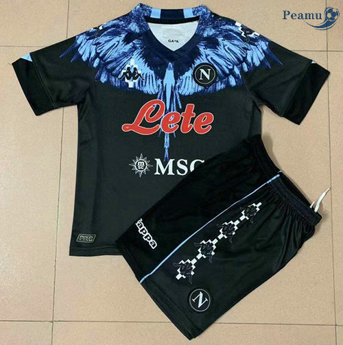 Maglia Calcio Napoli Nero joint edition Bambino 2021-2022