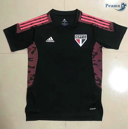 Maglia Calcio Sao Paulo Formazione Nero 2021-2022