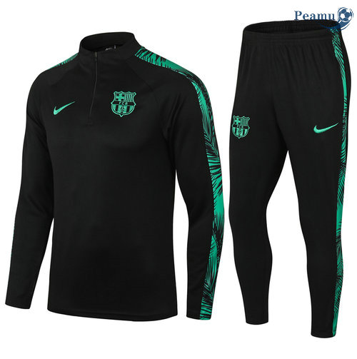 Tuta Calcio Barcellona Nero/Vert 2021-2022