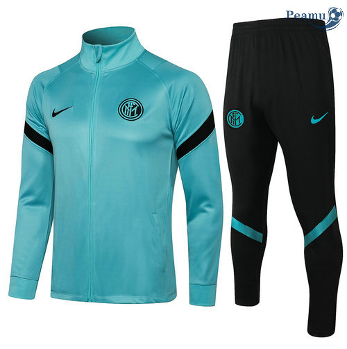 Tuta Calcio - Giacca Inter Milan Vert Collo rotondo 2021-2022