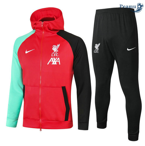 Tuta Calcio - Felpa con cappuccio Liverpool Rosso 2021-2022