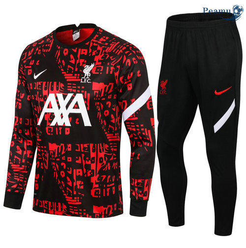 Tuta Calcio Liverpool Rosso/Nero Collo rotondo 2021-2022