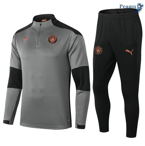 Tuta Calcio 2021-2022 Manchester City Grigio/Nero