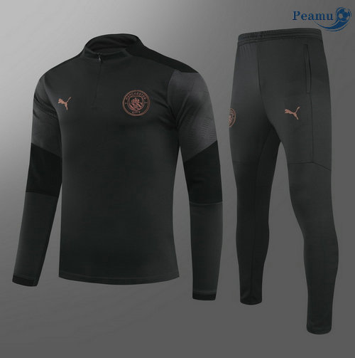 Tuta Calcio Manchester City Grigio/Nero 2021-2022