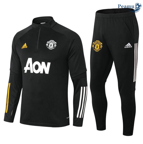 Tuta Calcio Manchester United Nero 2021-2022