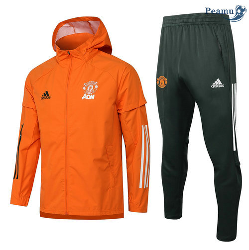 Tuta Calcio - Giacca A Vento Manchester United Arancia 2021-2022