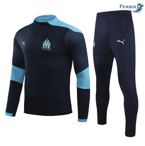 Tuta Calcio Marsiglia Blu Navy 2021-2022