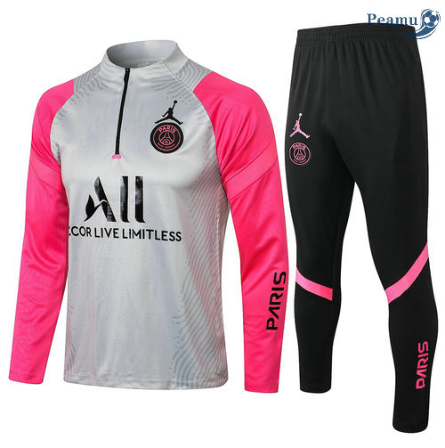 Tuta Calcio PSG Jordan Bianca/Rosa 2021-2022