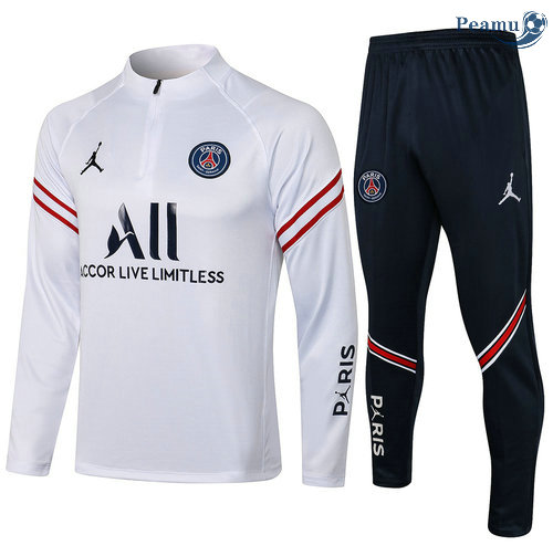 Tuta Calcio PSG Jordan Bianca 2021-2022