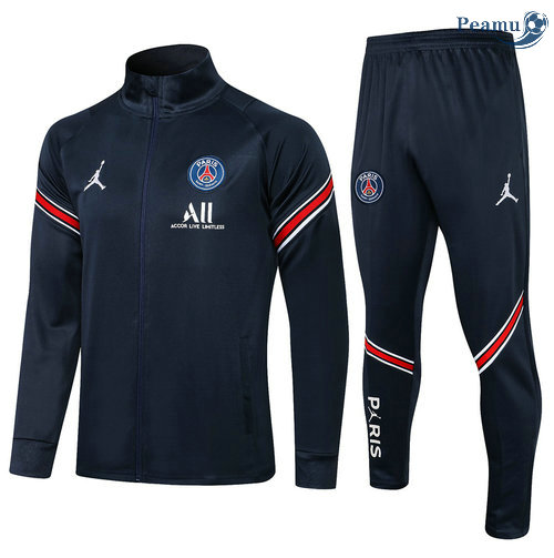 Tuta Calcio - Giacca PSG Jordan Blu Navy 2021-2022