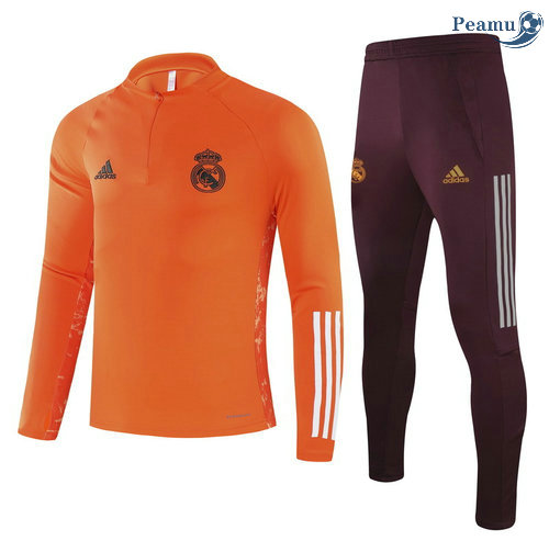 Tuta Calcio Champions League Real Madrid Arancia 2021-2022