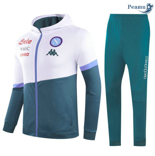 Tuta Calcio - Felpa con cappuccio Naples Verde chiaro 2021-2022