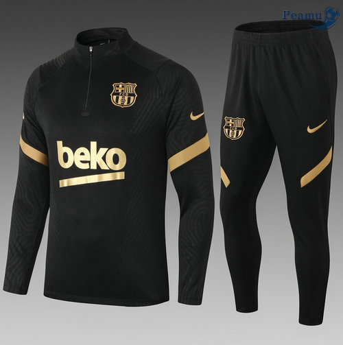Tuta Calcio Barcellona Bambino Nero/Doré 2021-2022
