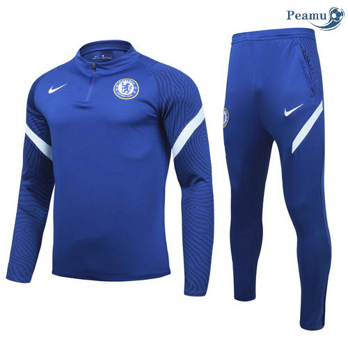 Tuta Calcio Chelsea Bambino Blu Navy 2021-2022