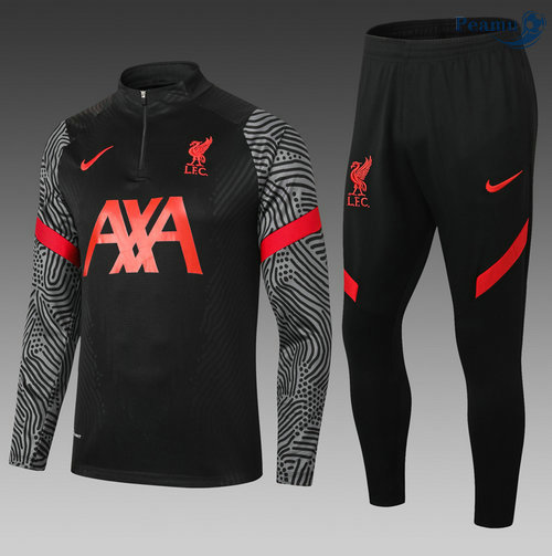 Tuta Calcio Liverpool Bambino Nero 2021-2022