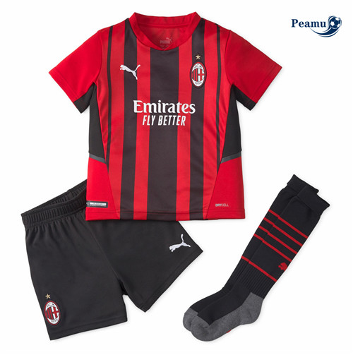 Maglia Calcio AC Milan Bambino Prima 2021-2022