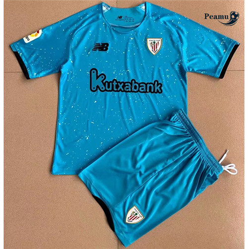 Maglia Calcio Athletic Bilbao Bambino Portiere Blu 2021-2022