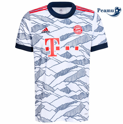 Maglia Calcio Bayern Monaco Terza Bianca 2021-2022