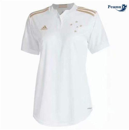 Maglia Calcio Cruzeiro Donna Bianca 2021-2022