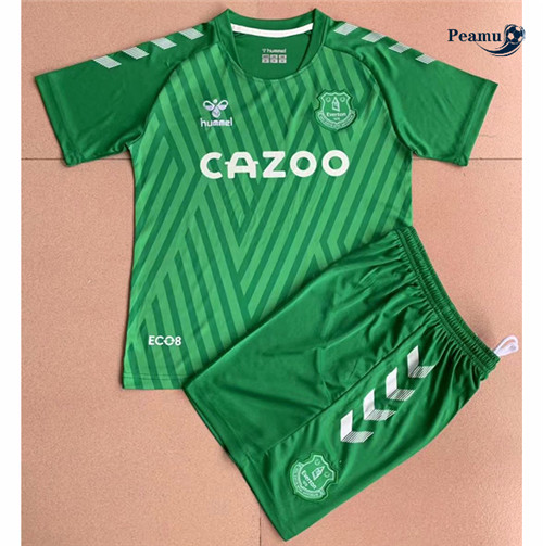 Maglia Calcio Everton Bambino Portiere Verde 2021-2022