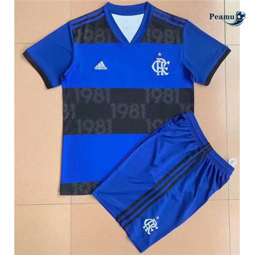 Maglia Calcio Flamengo Bambino Blu 2021-2022