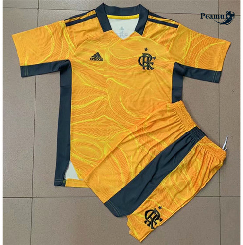 Maglia Calcio Flamengo Bambino Portiere Giallo 2021-2022