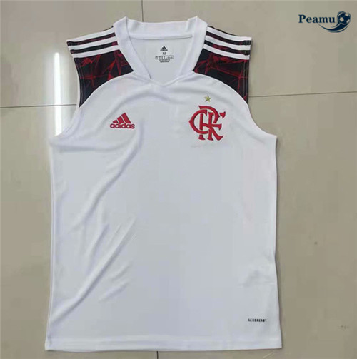 Maglia Calcio Flamengo vest Seconda Bianca 2021-2022