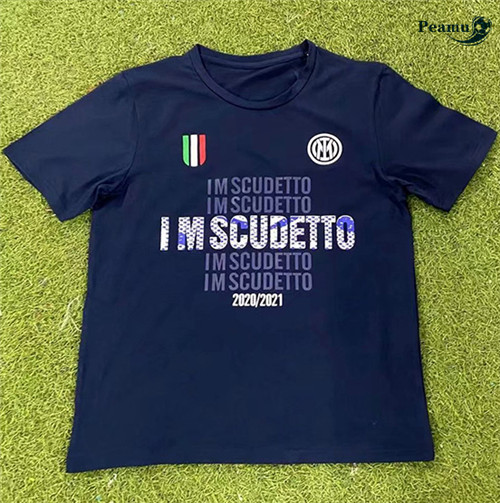 Maglia Calcio Inter Milan Champion Edition Blu 2021-2022
