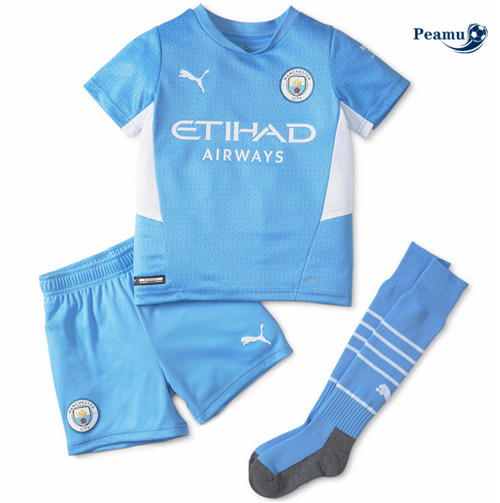 Maglia Calcio Manchester City Bambino Prima 2021-2022