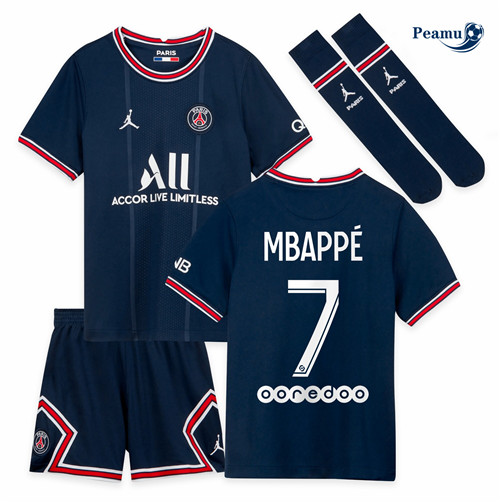 Maglia Calcio PSG Bambino Prima Mbappé 7 2021-2022